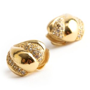 Christian Dior Lavender earclips - Image 2