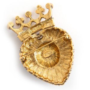 Kenneth Jay Lane Crown brooch - Image 3