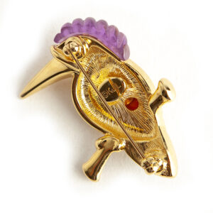 Kenneth Jay Lane hummingbird brooch - Image 5