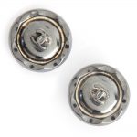 Silver Chanel Clip on earrings