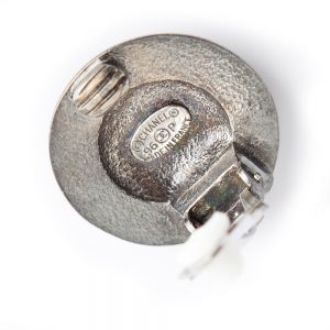 Silver Chanel Clip on earrings - Image 3
